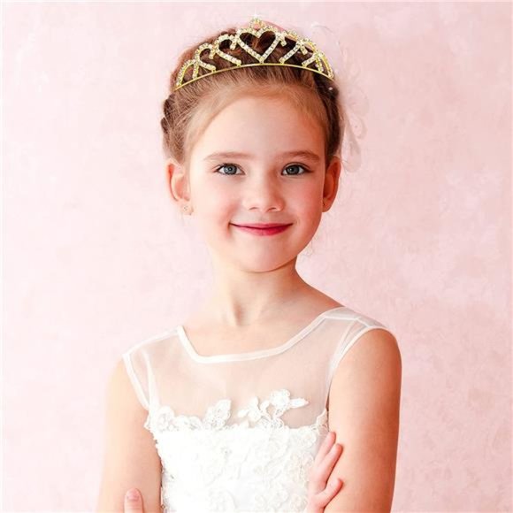 12-Piece Crystal Tiara Set: Princess Headbands for Girls - Picture 3 of 6
